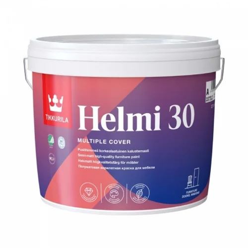 Акрилатная краска для мебели TIKKURILA HELMI 30