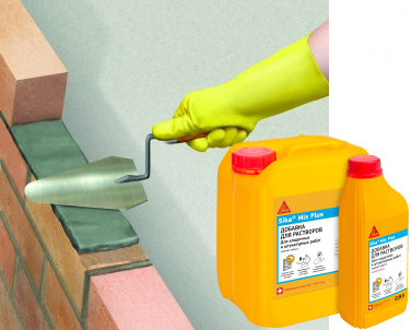 Добавка для штукатурных и кладочных растворов, заменяющая известь Sika Mix Plus