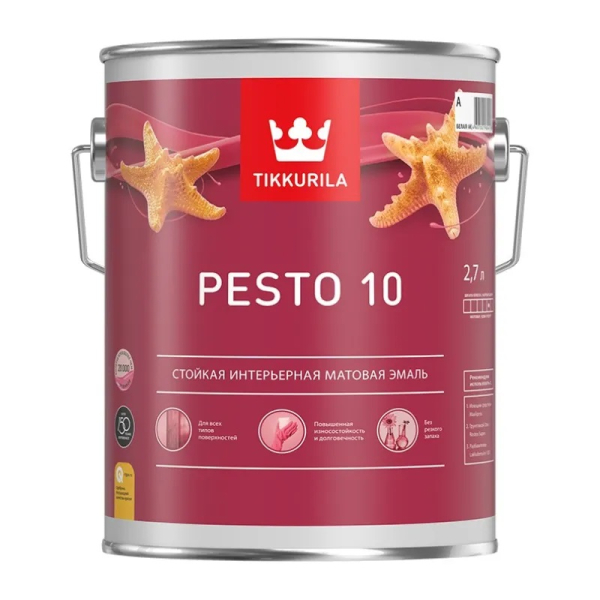 Универсальная алкидная эмаль TIKKURILA PESTO 10