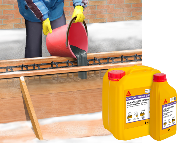 Добавка для зимнего бетонирования Sika Antifreeze-300
