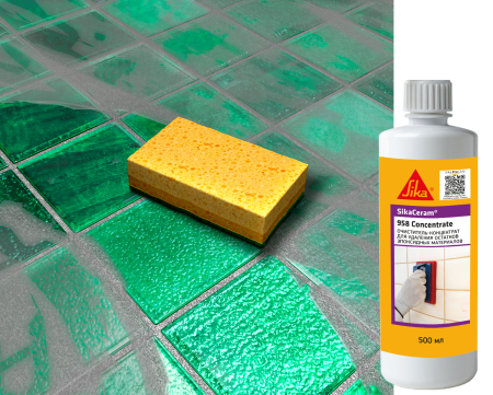 Очиститель для удаления пятен и разводов от эпоксидной затирки SikaCeram-958 Concentrate