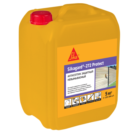 Антисептик для защиты древесины - Sikagard®-272 Protect, 5 л