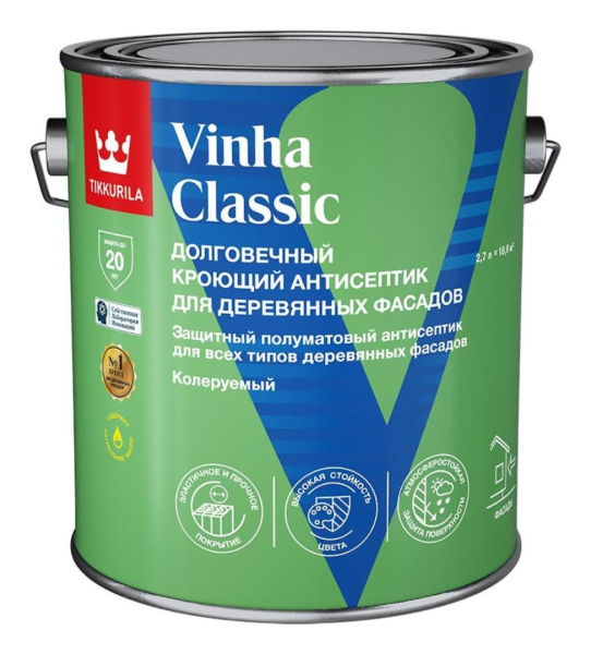 Краска для деревянных фасадов TIKKURILA VINHA CLASSIC