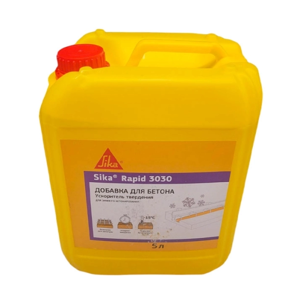 Добавка комплексная противоморозная ускоряющая твердение Sika Rapid-3030, 5 л