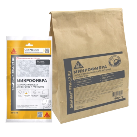 Полипропиленовая фибра для бетонов и растворов SikaFiber PPM-12 RU
