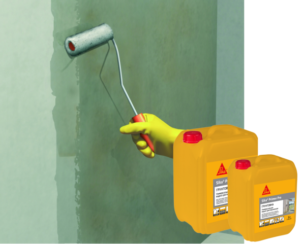 Sika® Primer Pro — универсальная акриловая грунтовка на водной основе