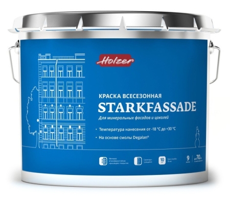Holzer STARKFASSADE Краска для наружных работ всесезонная