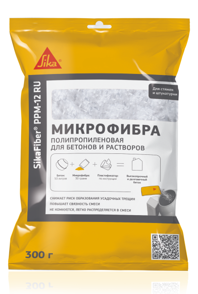 Полипропиленовая фибра для бетонов и растворов SikaFiber PPM-12 RU