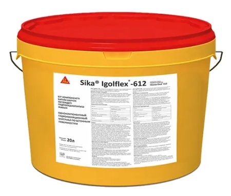Однокомпонентная битумно-полимерная эмульсионная мастика Sika® Igolflex®-612