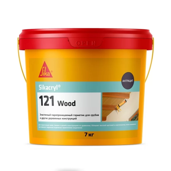 Эластичный паропроницаемый акриловый герметик Sikacryl®-121 Wood